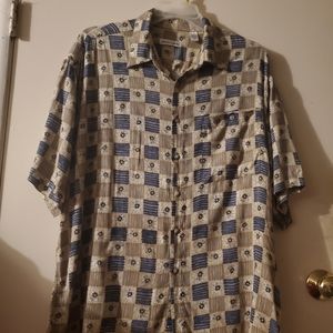 Pierre Cardin mens XL short sleeve shirt